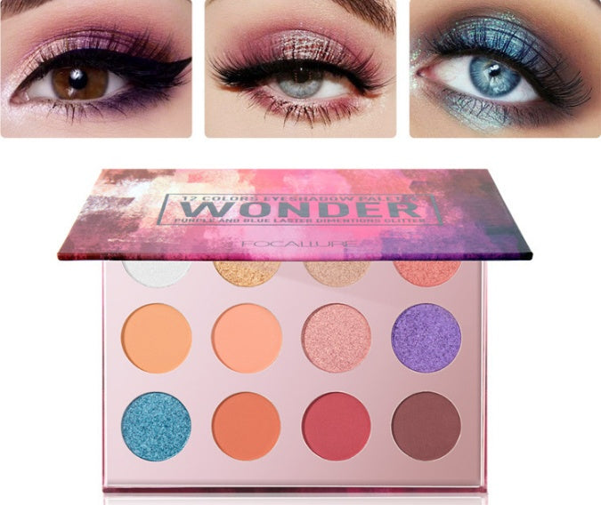 Focallure 12 Colors Eyeshadow Palette Nude, Wonder