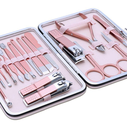 Manicure nail clippers set household nail groove scissors stainless steel pliers oblique nail clippers dedicated toe trimming tools