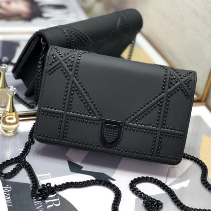 Bag Women New Leather Messenger Bag Chain Small Square Bag Cowhide Original Shoulder Bag Luxury Goods Source