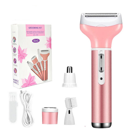 4-In-1 Lady Shaver  Multi-Function Electric Eyebrow Trimmer  Armpit And Leg Hair Remover  Hair Removal Instrument