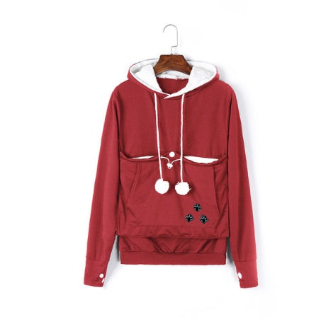 Comet Man's Big Pocket Top Hooded Pet Sweatshirt