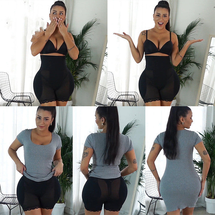 High-waisted hip pants with foam padding