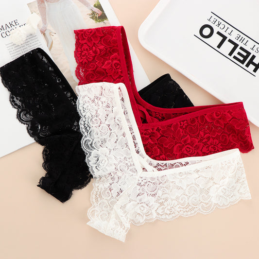 Lace cross lace underwear