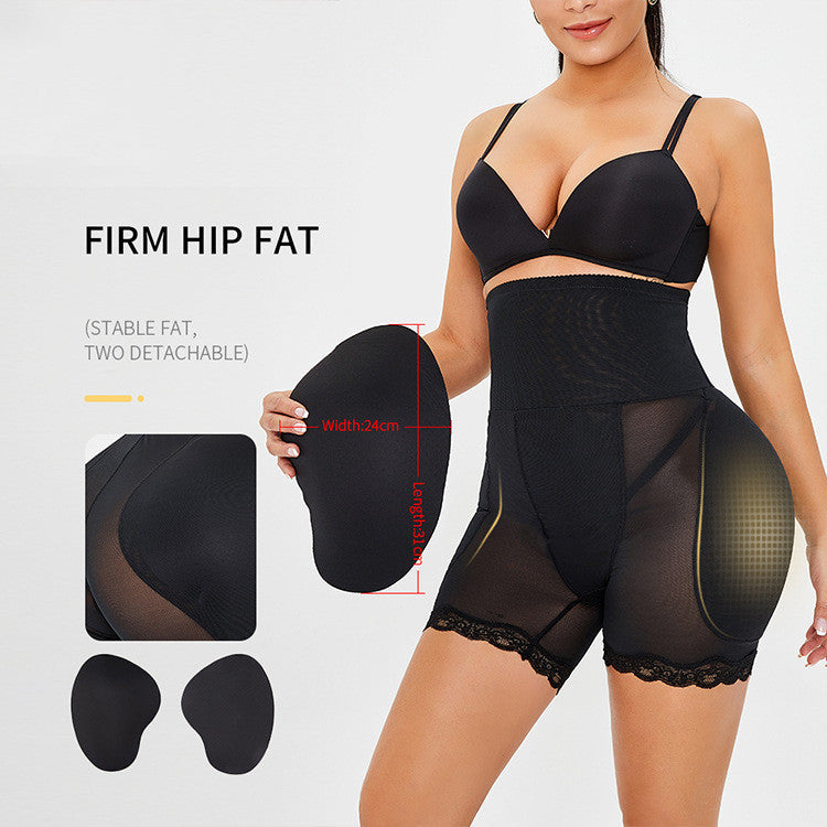 High-waisted hip pants with foam padding
