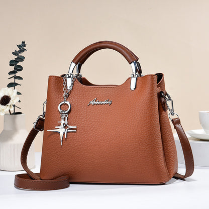 Fashionable Women's Textured Shoulder Messenger Bag