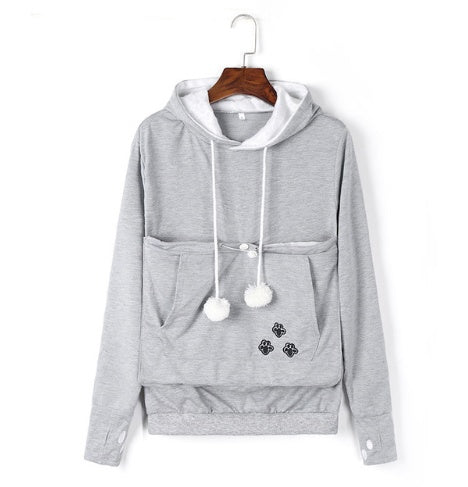 Comet Man's Big Pocket Top Hooded Pet Sweatshirt