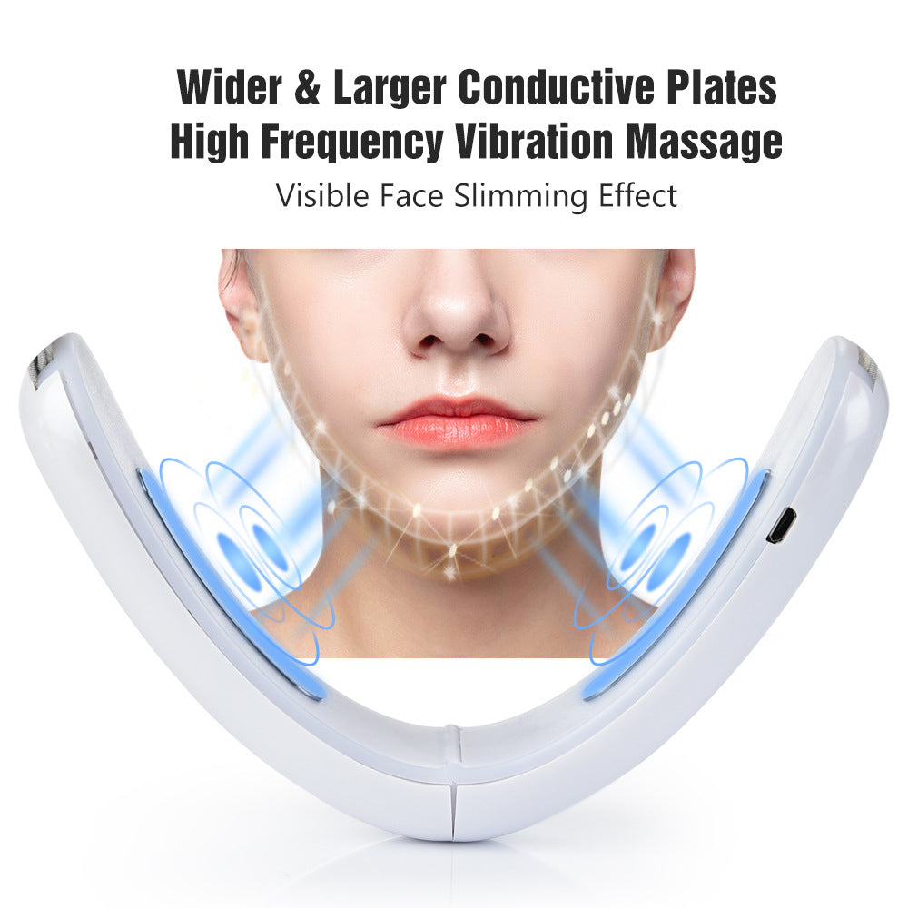 Cross-border dedicated EMS micro-current IPL face-lifting instrument for lifting small V face firming double chin vibration type face-lifting artifact