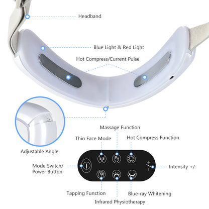 Cross-border dedicated EMS micro-current IPL face-lifting instrument for lifting small V face firming double chin vibration type face-lifting artifact