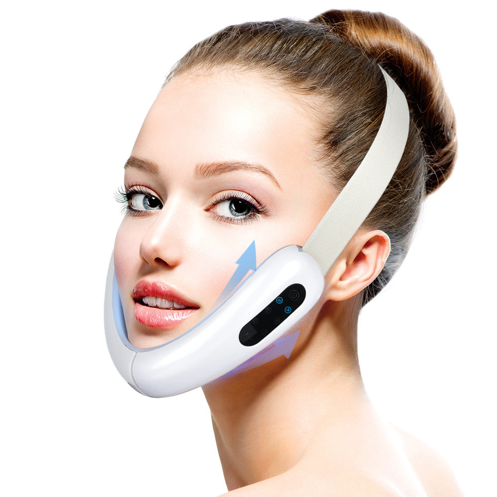 Cross-border dedicated EMS micro-current IPL face-lifting instrument for lifting small V face firming double chin vibration type face-lifting artifact