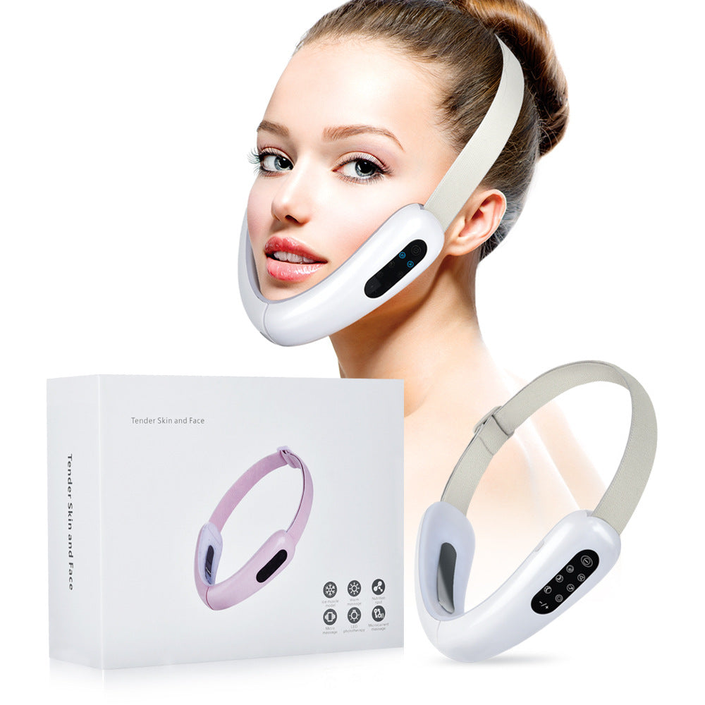 Cross-border dedicated EMS micro-current IPL face-lifting instrument for lifting small V face firming double chin vibration type face-lifting artifact