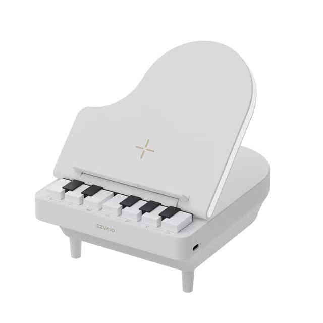 Playing Piano Bluetooth Speaker Wireless Charging Night Light Bracket