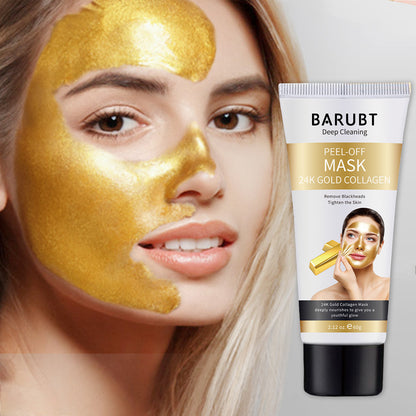 24K Gold Foil Gold Exfoliating Mask Cleansing And Pore Refining