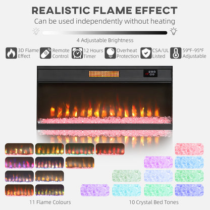 Fireplace TV Stand for TVs Up to TV Console with Electric Fireplace