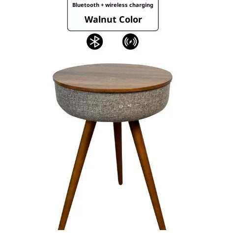 Light Smart Side Table Corner Table Bluetooth Rechargeable Built-in Speaker Export Wireless Charging Music Round Table