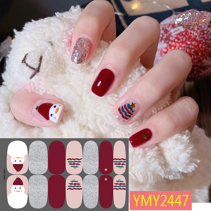 Manicure Christmas Ultra-thin Strap Adhesive Nail Sticker