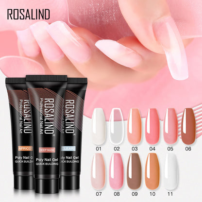 ROSALIND manicure extension glue 15ml crystal phototherapy glue nail quick extension glue paper-free nail oil glue