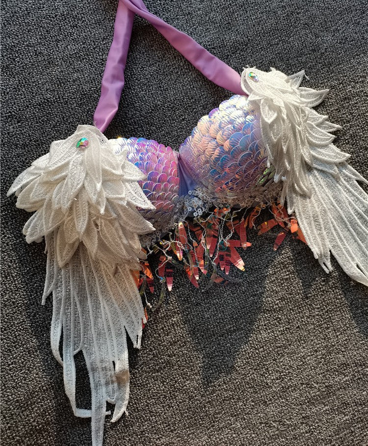 Handmade Sequined Mermaid Scale Bikini Lingerie (Luxury)