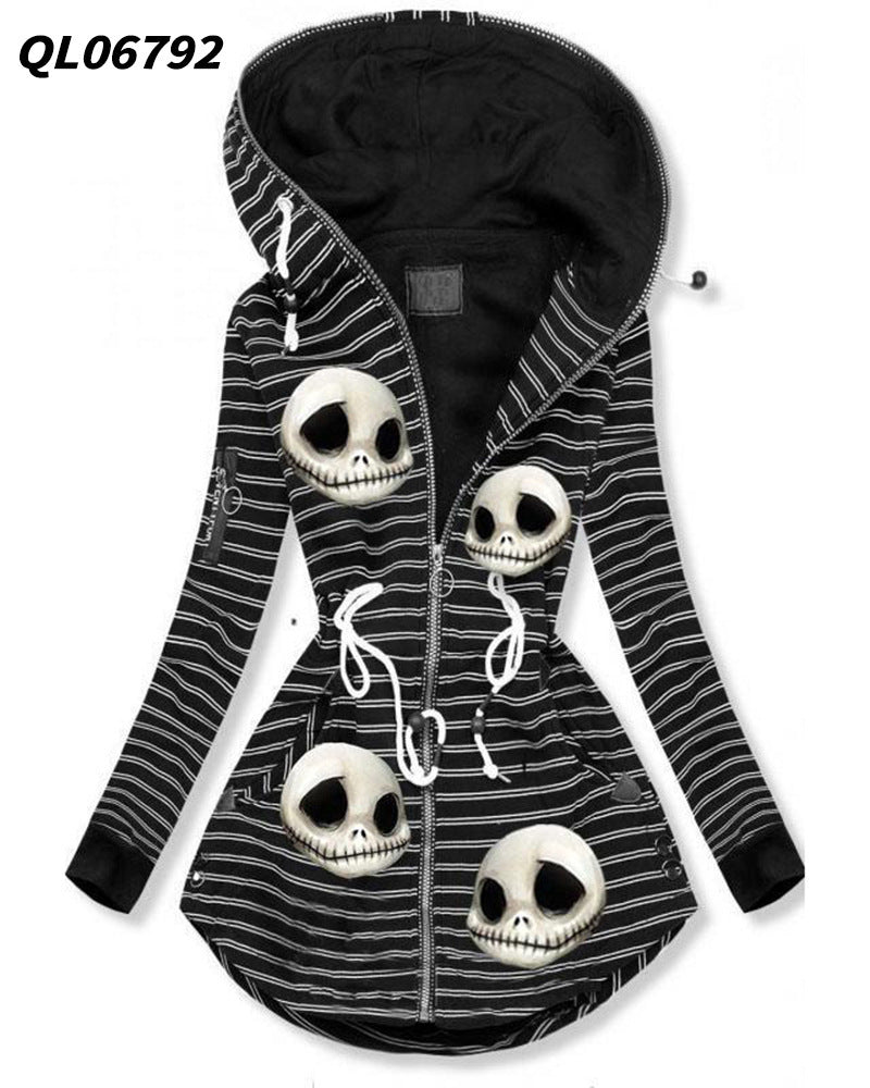 Women's Long-sleeved Zip Hoodie