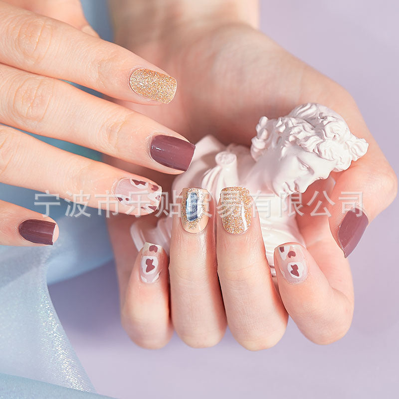 Nordic Fashion Nail Stickers Manicure Full Sticker Finger Sticker Nail Sticker Recruitment