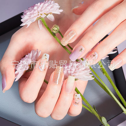 Nordic Fashion Nail Stickers Manicure Full Sticker Finger Sticker Nail Sticker Recruitment