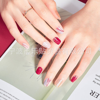 Nordic Fashion Nail Stickers Manicure Full Sticker Finger Sticker Nail Sticker Recruitment