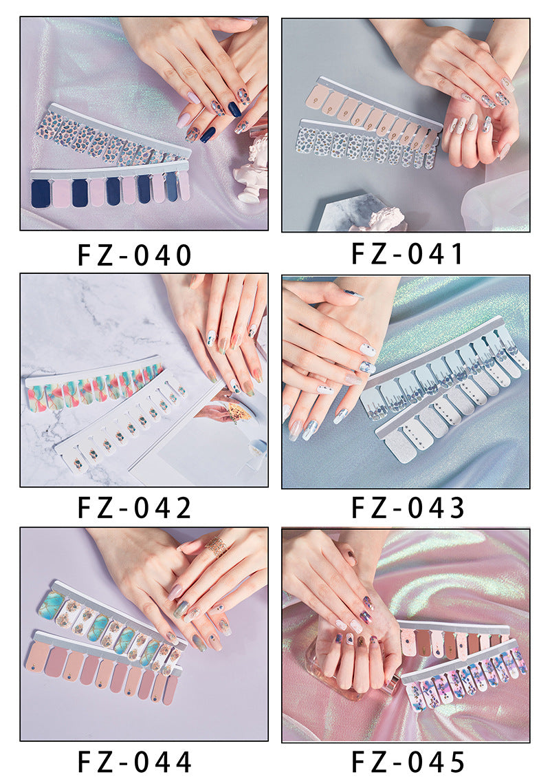 Nordic Fashion Nail Stickers Manicure Full Sticker Finger Sticker Nail Sticker Recruitment