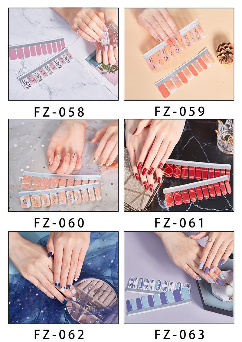 Nordic Fashion Nail Stickers Manicure Full Sticker Finger Sticker Nail Sticker Recruitment