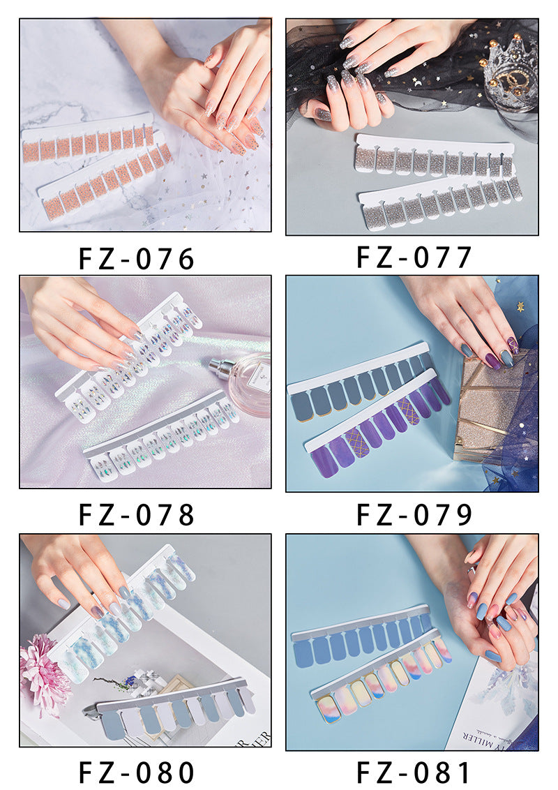 Nordic Fashion Nail Stickers Manicure Full Sticker Finger Sticker Nail Sticker Recruitment