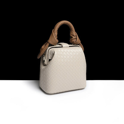 Sac seau en cuir de vachette véritable pour femme