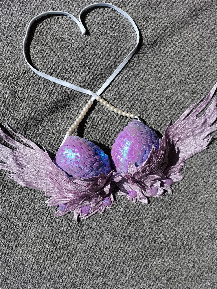 Handmade Sequined Mermaid Scale Bikini Lingerie (Luxury)