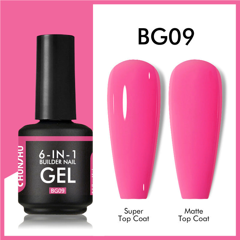 6 IN 1 Extension Gel 15ML Builder Nail Gel In A