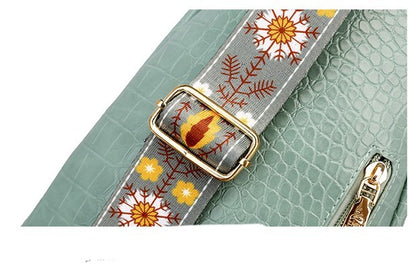 Deer Tassel Design Crossbody Bag Fashion Letter Embroidery Chest Bags For Women