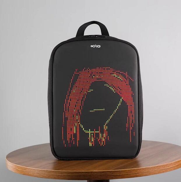 Three generations of LED backpack