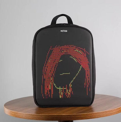 Three generations of LED backpack