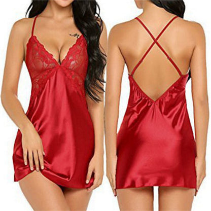 Sexy Lingerie Factory European And American Foreign Trade Sexy Ladies Pajamas