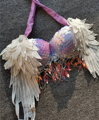 Handmade Sequined Mermaid Scale Bikini Lingerie (Luxury)