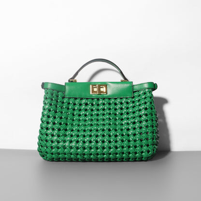 Sac à main en cuir platine pour femme de niche creux