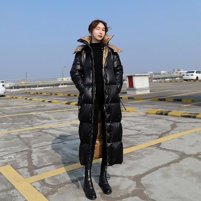 Women's Down Padded Jacket Thick Super Long Coat