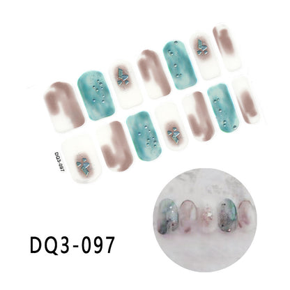 Gilding  Diamond Tearable Nail Sticker Color Gradient