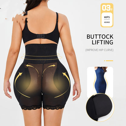 High-waisted hip pants with foam padding