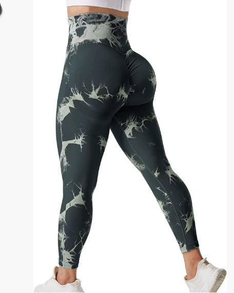 Smoke Series 2 Printed Sports Leggings Fitness Pants