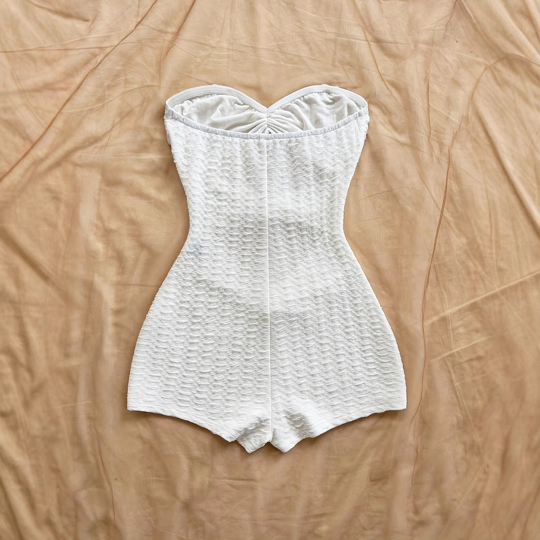 Metallic Knit Slim Jumpsuit