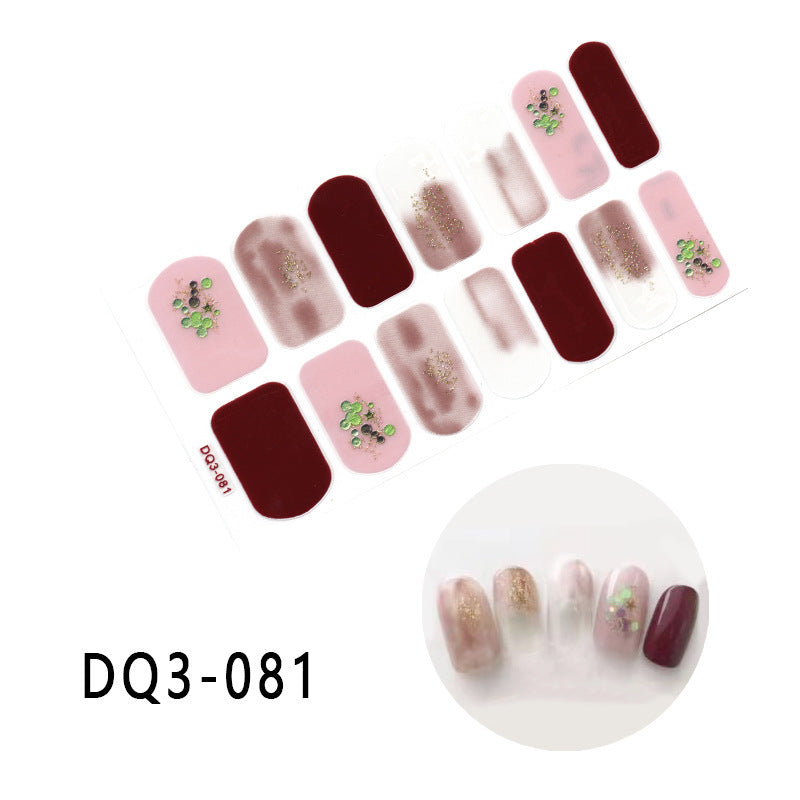 Gilding  Diamond Tearable Nail Sticker Color Gradient