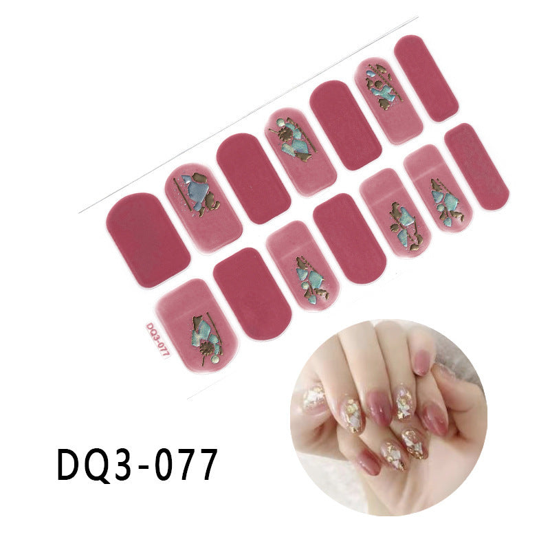 Gilding  Diamond Tearable Nail Sticker Color Gradient