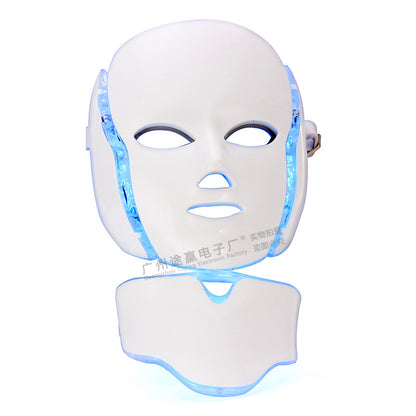 Seven-color light led mask instrument 7-color photon skin rejuvenation instrument Home colorful face mask machine imported beauty instrument