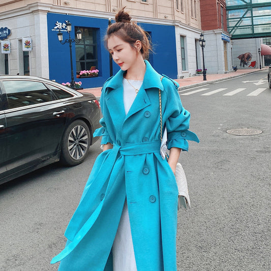 Women's Double-sided Woolen Mid-length Woolen Coat