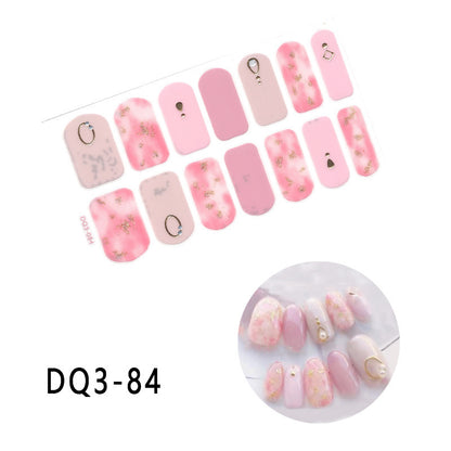 Gilding  Diamond Tearable Nail Sticker Color Gradient