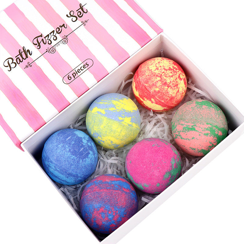 Aromatherapy Essential Oil Bubble Bath Ball Explosive Bath Salt Ball Set