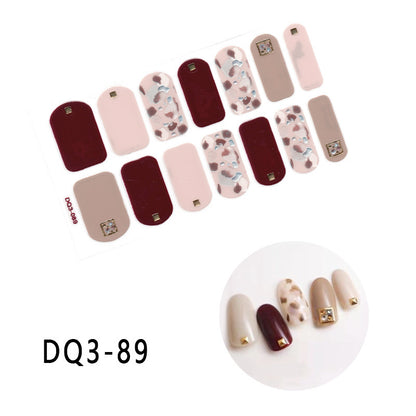 Gilding  Diamond Tearable Nail Sticker Color Gradient