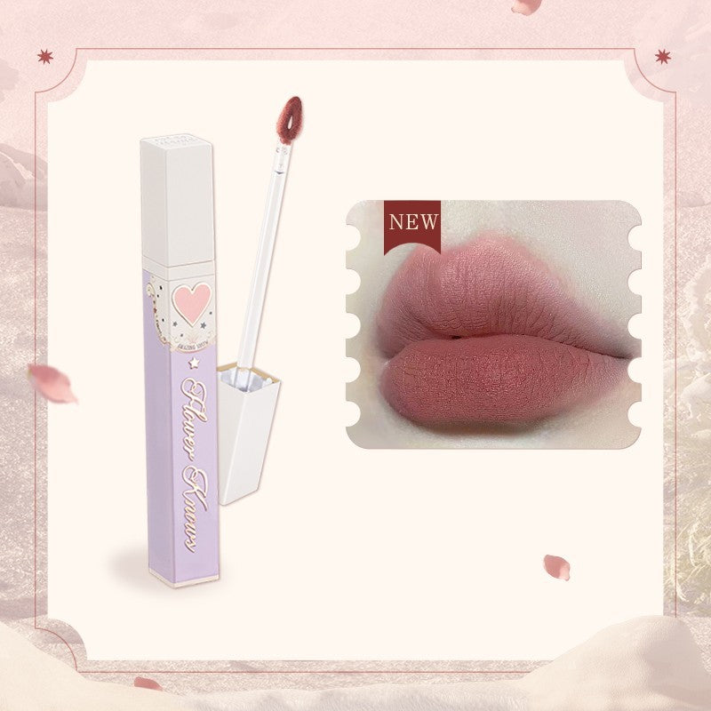 Flower Know Lipstick Circus Dry Rose Color Students